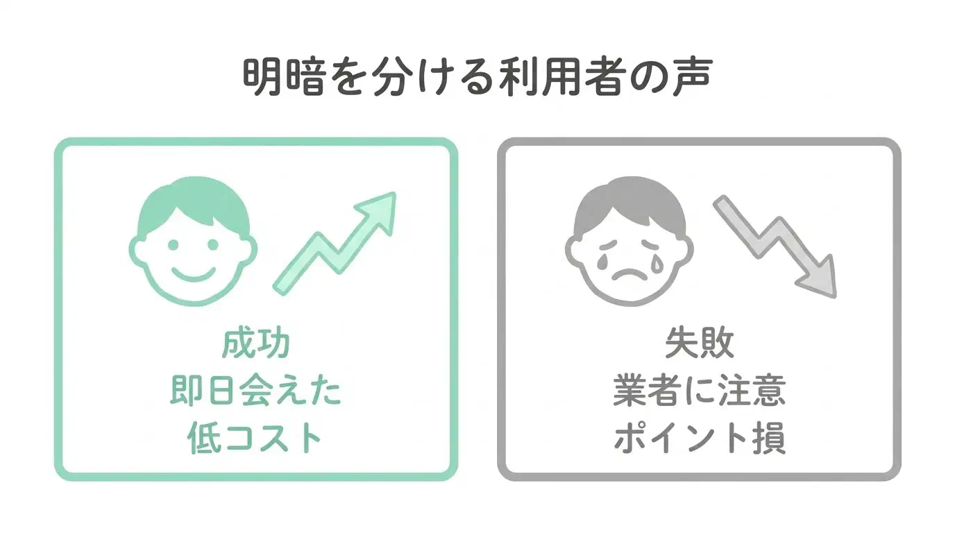X(旧Twitter)の生口コミから見る成約事例と失敗パターンの対比